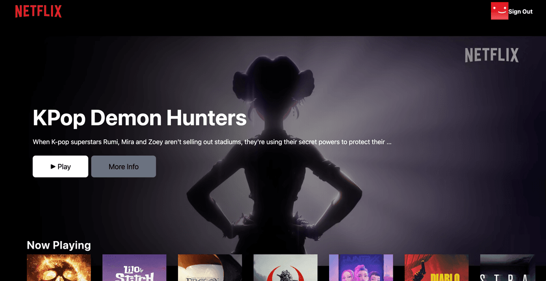 Netflix GPT screenshot