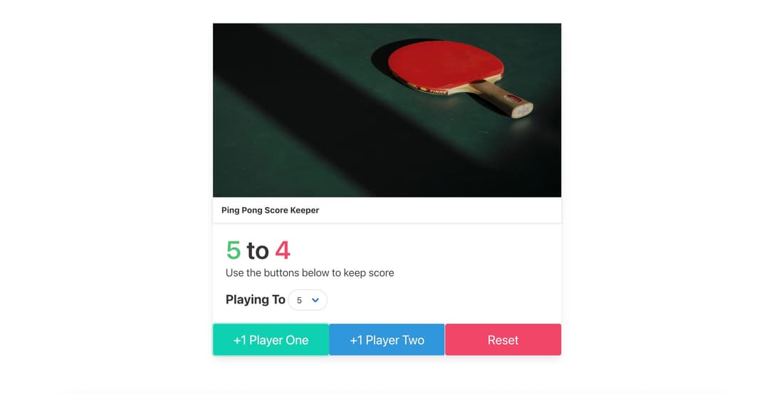Ping Pong Score Keeper 🏓 screenshot